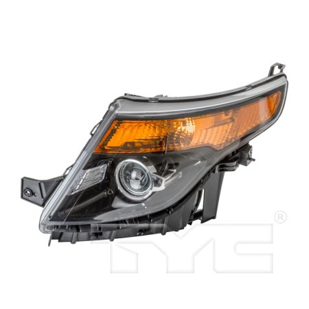Left Headlamp assy composite SPORT; Halogen - FORD EXPLORER 2013-2015