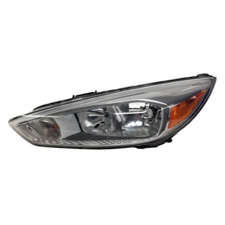 Left Headlamp assy composite Halogen; Aluminum Bezel; w/o Signature Lighting; Bulb DRL - FORD FOCUS 2015-2018