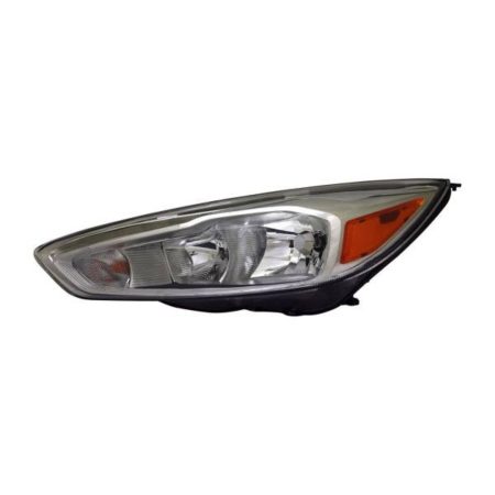 Left Headlamp assy composite Halogen; Aluminum Bezel; w/Signature Lighting; LED DRL - FORD FOCUS 2015-2018