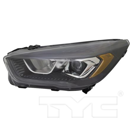 Left Headlamp assy composite Halogen; w/Signature Lamps; w/Black Bezel - FORD ESCAPE 2017-2019