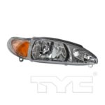 Right Headlamp assy composite 4dr sedan/4dr wagon - MERCURY TRACER 1997-1999