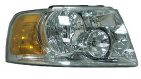 Right Headlamp assy composite w/bright bezel - FORD EXPEDITION 2004-2006