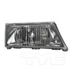 Right Headlamp assy composite except Marauder; To 8-7-03; w/o bulbs or sockets; bright - MERCURY GRAND MARQUIS 2003-2004