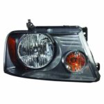 PASSENGER SIDE HEAD LAMP; MEDIUM GRAY BACKGROUND; W/O CHROME; LIGHTDUTY 2007-2008