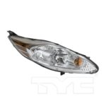 Right Headlamp assy composite S|SE|SEL; Sedan; w/o Appearance Pkg - FORD FIESTA 2011-2013