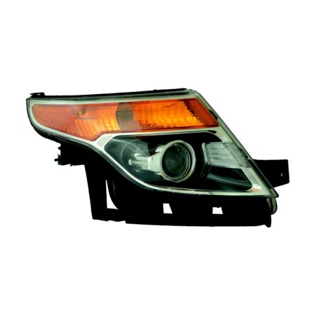 Right Headlamp assy composite Halogen; w/o Adjust; From 1-21-11 - FORD EXPLORER 2011-2015