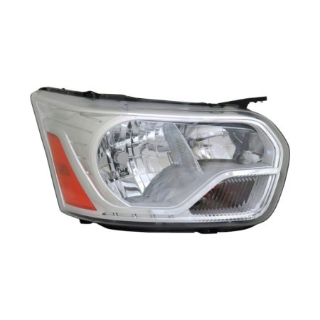 Right Headlamp assy composite To 9-2-15; w/Chrome Trim - FORD TRANSIT-350 HD 2015-2016