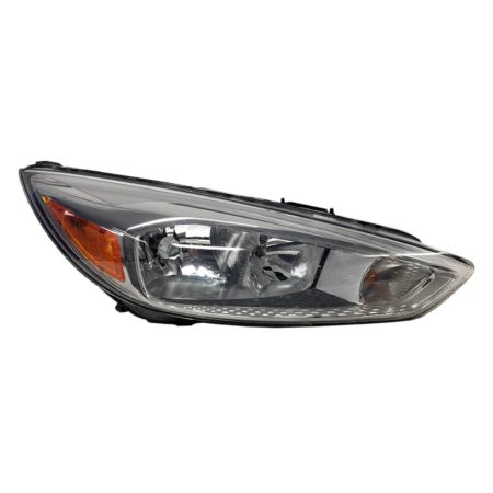 Right Headlamp assy composite Halogen; Aluminum Bezel; w/o Signature Lighting; Bulb DRL - FORD FOCUS 2015-2018