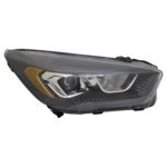 Right Headlamp Assy Composite Halogen; W/Signature Lamps; W/Black Bezel - FORD ESCAPE 2017-2019