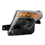 Left Headlamp lens/housing HID; To 1-14-11 - FORD EXPLORER 2011-2015