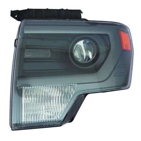 Right Headlamp lens/housing SVT RAPTOR; HID; Gray Trim - FORD F-150 2013-2014