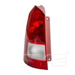 Left Taillamp assy 4dr wagon; w/o bulb or socket; w/red housing - FORD FOCUS 2001-2003