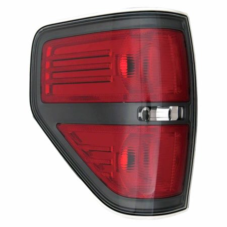 Left Taillamp lens/housing FX2; Styleside; Gray Accent - FORD F-150 2010-2014