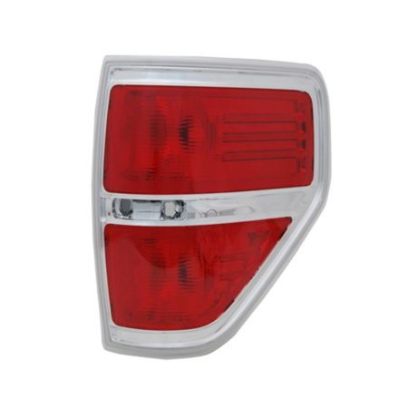 Right Taillamp lens/housing Styleside; except FX2; Chrome Accent - FORD F-150 2009-2014