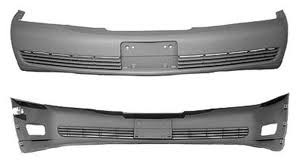 Front bumper cover base Luxury; w/o fog lamps; prime - CADILLAC DEVILLE 2000-2005