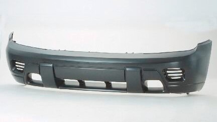 Front bumper cover w/o fog lamps; prime - CHEVROLET TRAILBLAZER 2002-2009