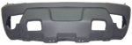 Front bumper cover 1500 series; w/body cladding; dark charcoal CAPA - CHEVROLET AVALANCHE 1500 2003-2006
