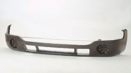 Front bumper cover SLE; w/o fog lamps; prime - GMC SIERRA 1500 2003-2006