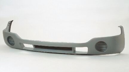 Front bumper cover SLT; w/o fog lamps; textured black - GMC SIERRA 1500 2003-2006