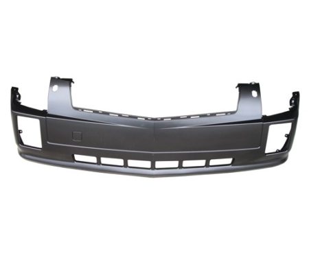 Front bumper cover 1 piece bumper; upper; w/headlamp washer; prime - CADILLAC SRX 2004-2009