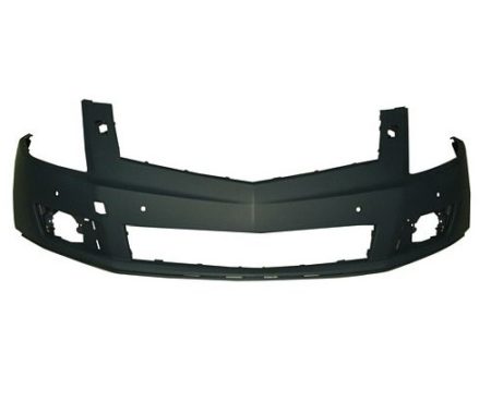 Front bumper cover w/Headlamp Washer; w/Front Object Sensors; prime - CADILLAC SRX 2010-2012