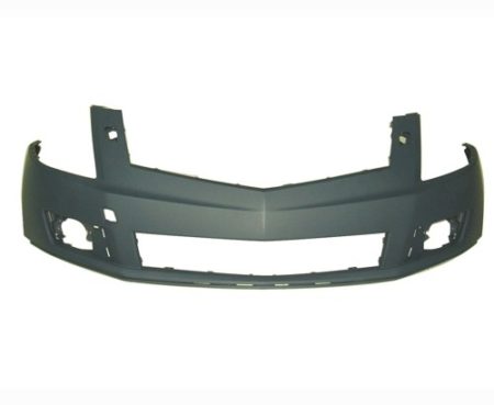 Front bumper cover w/Headlamp Washer; w/o Front Object Sensors; prime - CADILLAC SRX 2010-2012