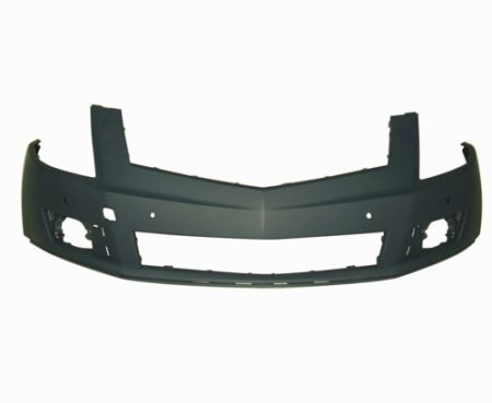 Front bumper cover w/o Headlamp Washer; w/Front Object Sensors; prime CAPA - CADILLAC SRX 2010-2012