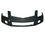 Front bumper cover w/o Headlamp Washer; w/o Front Object Sensors; prime - CADILLAC SRX 2010-2012