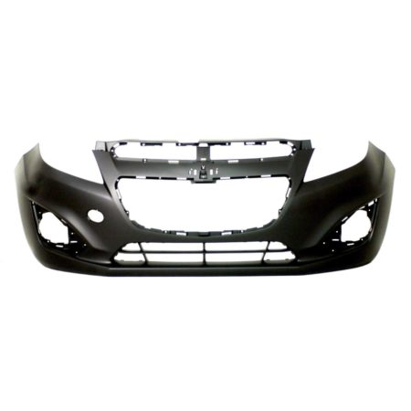 Front Bumper Cover W/O Sport Pkg; W/O Fog Lamps; W/Integral Lower Grille; Primed - CHEVROLET SPARK 2013-2015