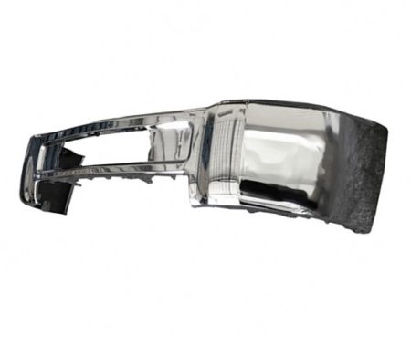 Front bumper face bar w/o Fog Lamps; w/o Parking Aid Sensors; Chrome - CHEVROLET SILVERADO 2500 HD 2015-2019