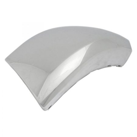 Left Front bumper extension outer w/o Fog Lamps; Chrome - CHEVROLET SILVERADO 1500 2012-2013