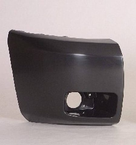 Right Front bumper extension outer HYBRID; w/Fog Lamps; PTM - CHEVROLET SILVERADO 1500 2009-2013