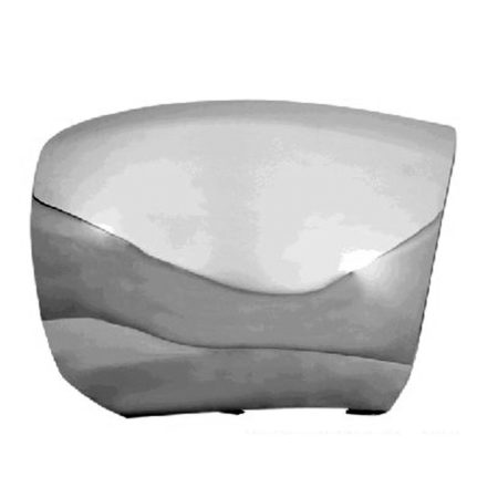 Right Front bumper extension outer w/o Fog Lamps; Chrome - CHEVROLET SILVERADO 1500 2012-2013