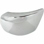 Left Front bumper cover w/o Fog Lamps; Face Bar Cap; Chrome - CHEVROLET SILVERADO 2500 HD 2007-2012