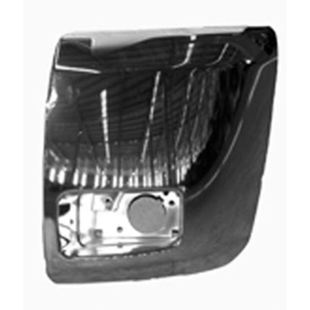 Left Front bumper cover w/Fog Lamps; Face Bar Cap; Chrome - CHEVROLET SILVERADO 3500 HD 2007-2012