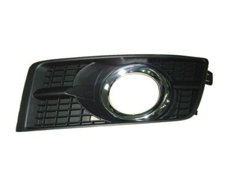 Left Front bumper insert Fog Lamp Bezel; w/Fog Lamps; Chrome - CADILLAC SRX 2010-2016