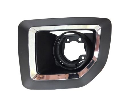 Left Front bumper insert Painted Bumper; Fog Lamp Bezel; Chrome - GMC SIERRA 3500 HD 2015-2019