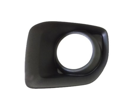 Left Front bumper insert Exc DENALI; Fog Lamp Bezel; w/o Chrome Trim; Black - GMC CANYON 2015-2020