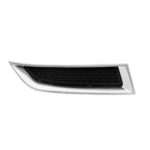 Right Front bumper insert SLE 1|SLE 2|SLT 1|SLT 2|DENALI; Outer Grille; Matte-Black; w/Chrome Mldg - GMC ACADIA 2013-2016