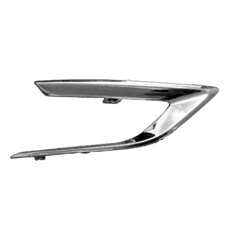 Right Front bumper insert PREMIER; H/B; w/o RS Pkg; Outer Grille Trim; Chrome - CHEVROLET CRUZE 2017-2018