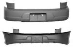 Rear bumper cover BASE|LS|VL|VLX; w/Appearance Pkg; w/Integral Taillamp Fillers; prime - CHEVROLET CAVALIER 2002-2002