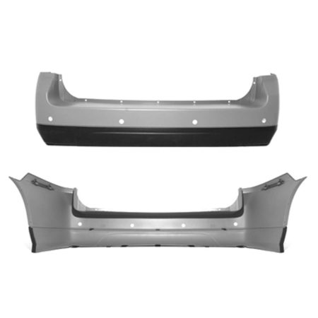 Rear bumper cover w/proximity sensor; prime - BUICK RENDEZVOUS 2002-2007