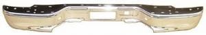 Rear bumper face bar w/o Body Cladding; Chrome - CHEVROLET AVALANCHE 1500 2002-2006
