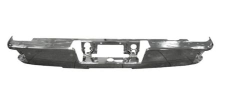 Rear bumper face bar w/Corner Step; w/Parking Aid Sensors; Chrome - GMC SIERRA 1500 LIMITED 2019-2019