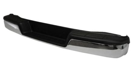 Rear bumper assembly w/o Object Sensor; Incl Pad/Brackets/End Caps; Chrome - GMC SAVANA 2500 1996-2021