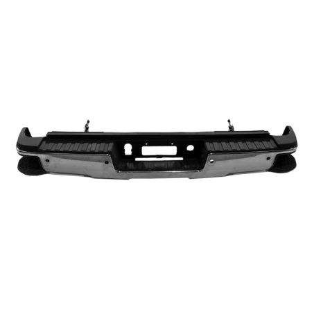 Rear bumper assembly Single Rear Wheels; w/Hitch Bar; w/Park; w/o Sensors; Chrome - GMC SIERRA 3500 HD 2015-2015