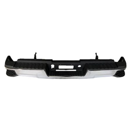 Rear bumper assembly Dual Rear Wheels; w/o Hitch Bar; w/o Parking Aid Sensors; Chrome; Assy - CHEVROLET SILVERADO 2500 HD 2015-2019
