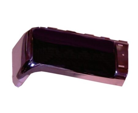 Left Rear Bumper Extension Outer Hybrid; Chrome; W/O Rear Object Sensors
