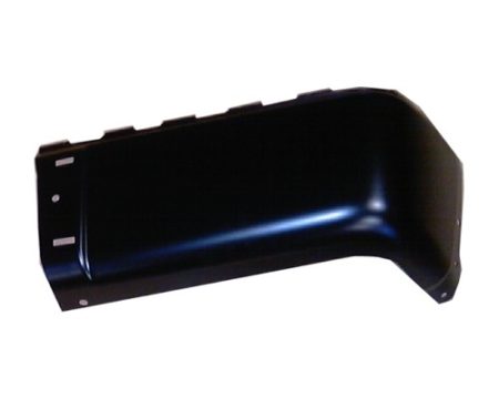 Right Rear bumper extension outer w/o Rear Object Sensors; Black - GMC SIERRA 3500 HD 2010-2010