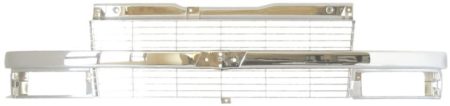 Grille assy w/composite headlamps; argent & silver & bright - CHEVROLET ASTRO 1995-2005